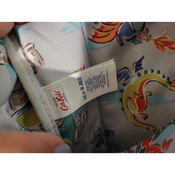 Cath Kidston Dinosaur Themed Junior Backpack. Used Once. EUC triceratops T-Rex - Picture 8 of 8